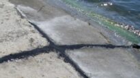 герметизований шов в місці змінного рівня води